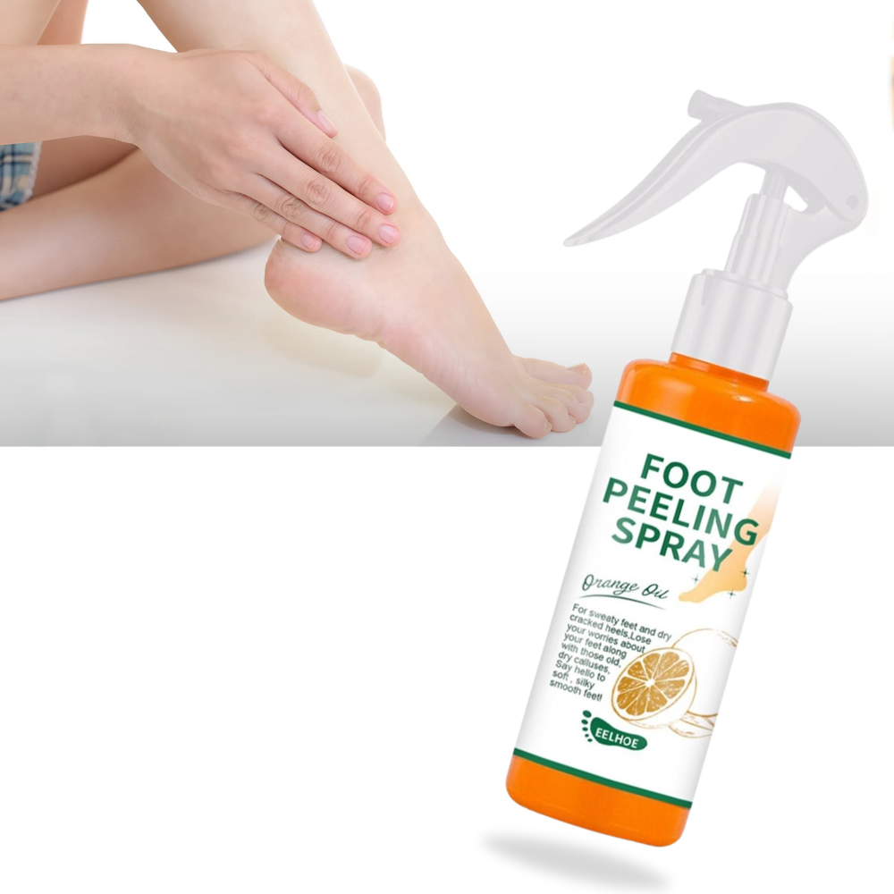 Spray exfoliante para pies