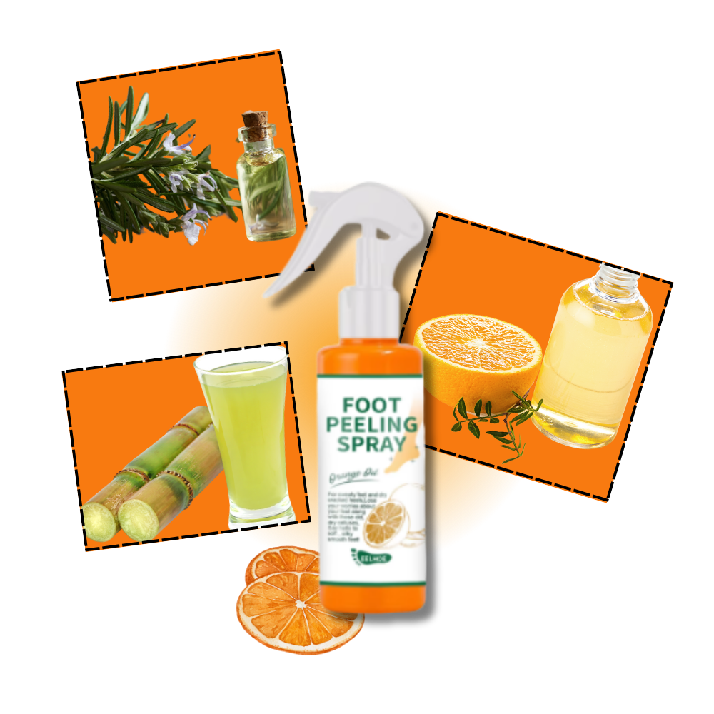 Spray exfoliante para pies