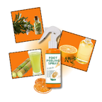 Spray exfoliante para pies