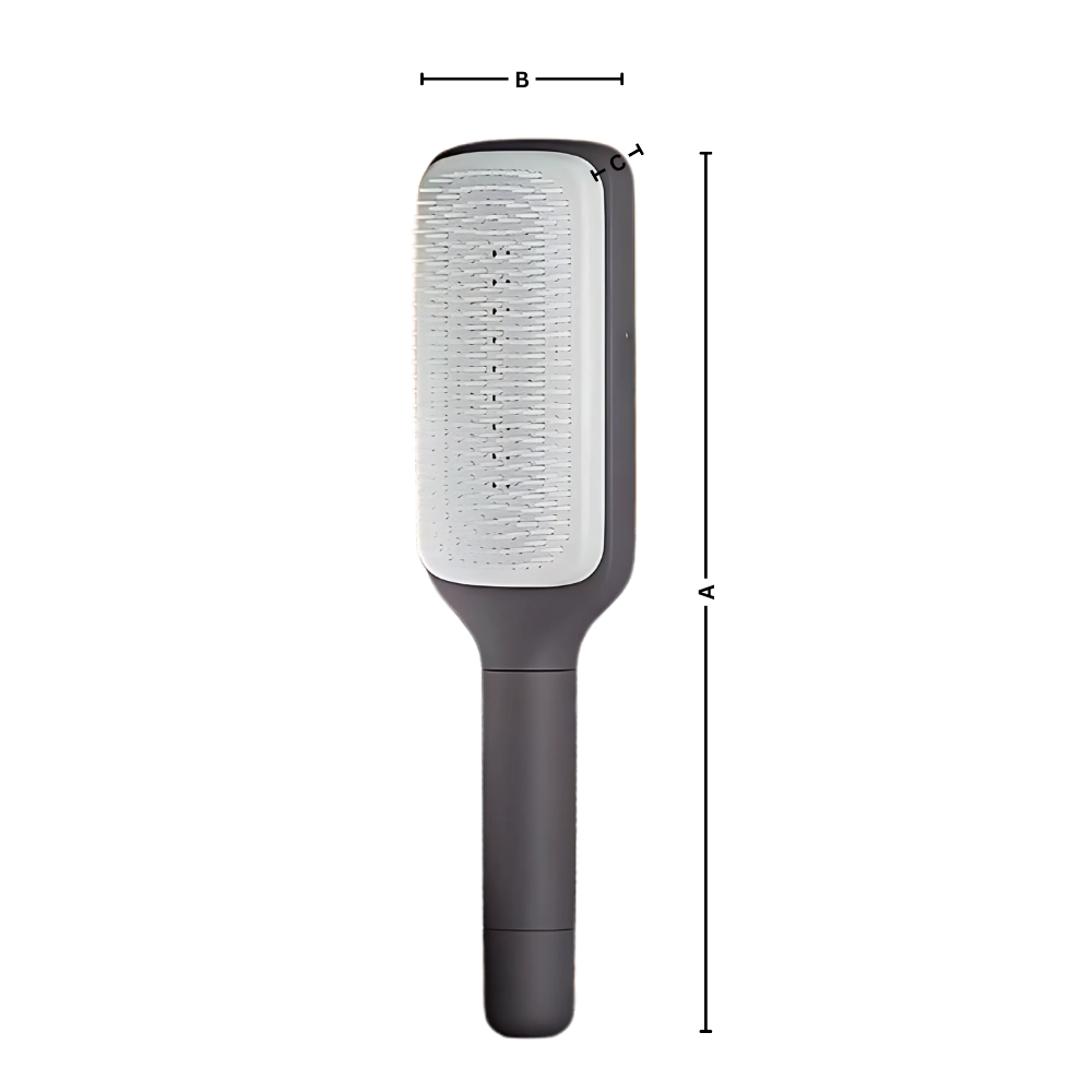 Cepillo de pelo con sistema de autolimpieza