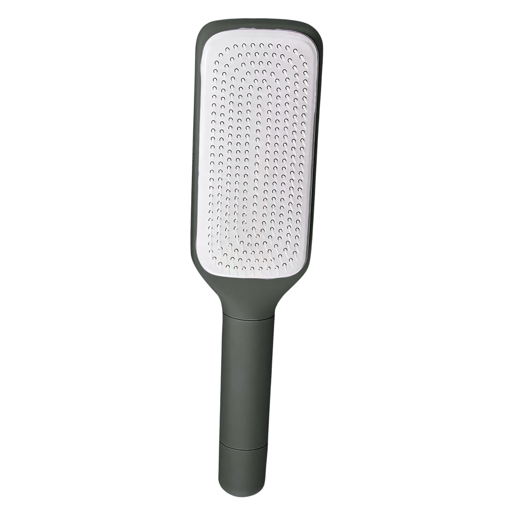 Cepillo de pelo con sistema de autolimpieza