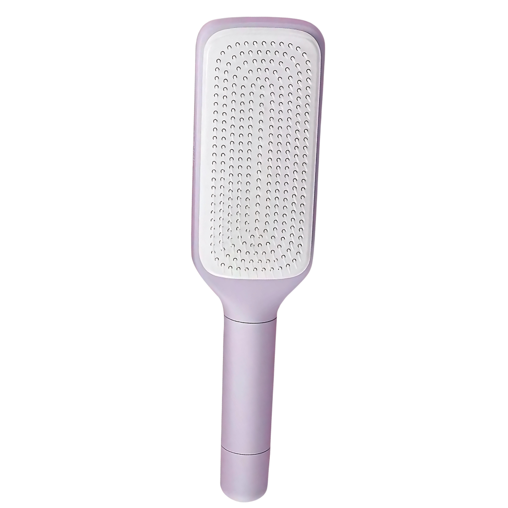 Cepillo de pelo con sistema de autolimpieza