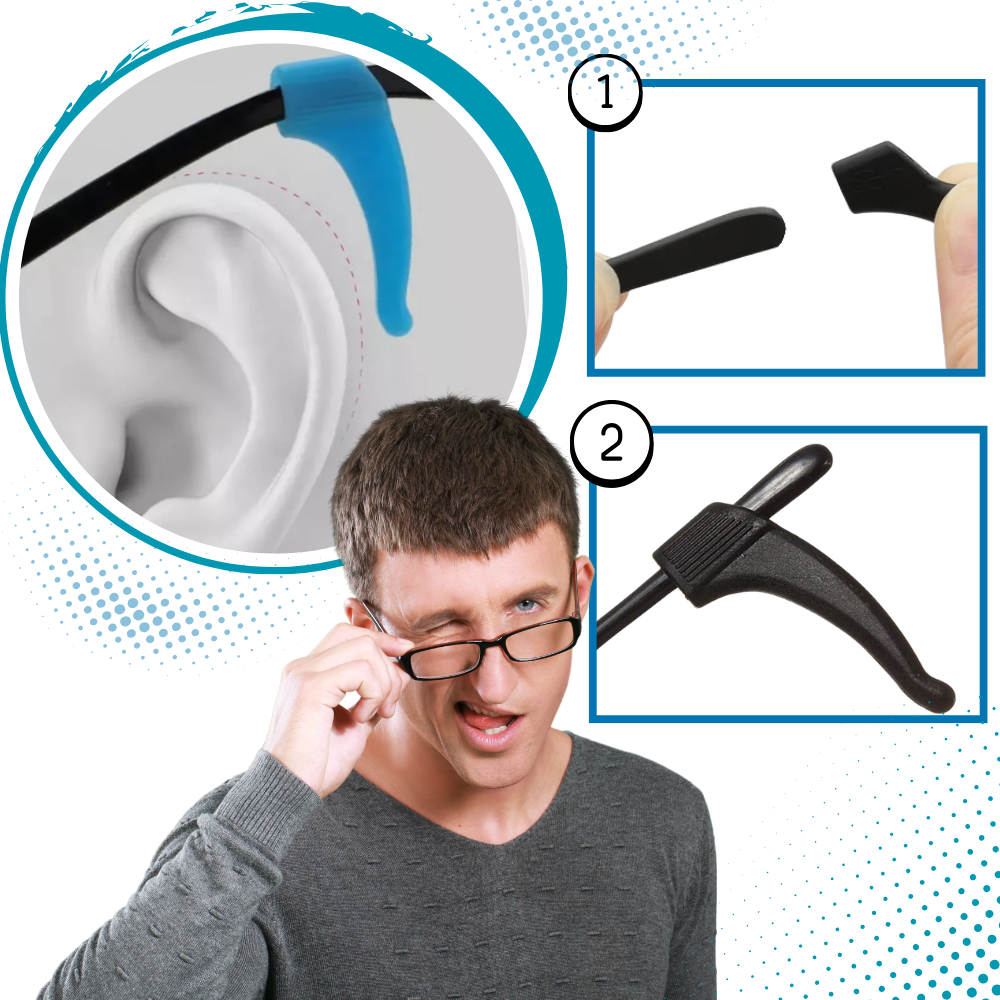 Ganchos antideslizantes para gafas