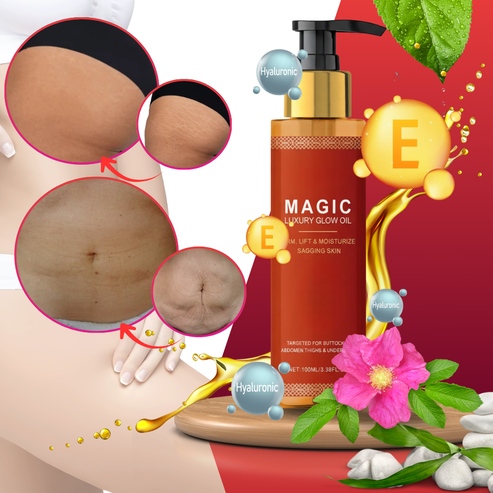 Aceite corporal mágico reafirmante para la piel