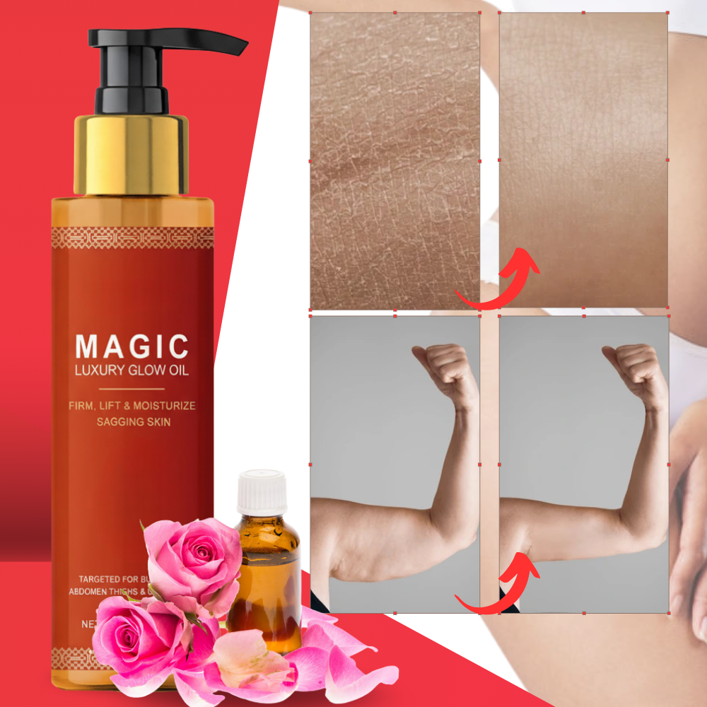 Aceite corporal mágico reafirmante para la piel
