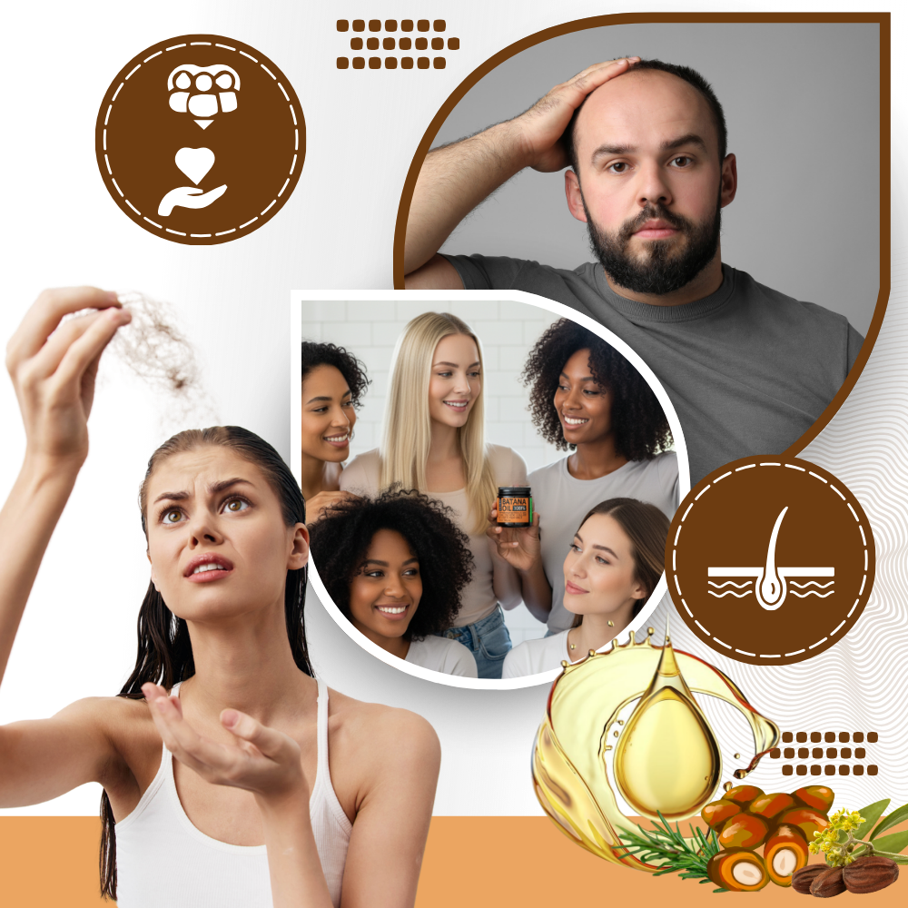 Mascarilla capilar de aceite de batana, suave y nutritiva