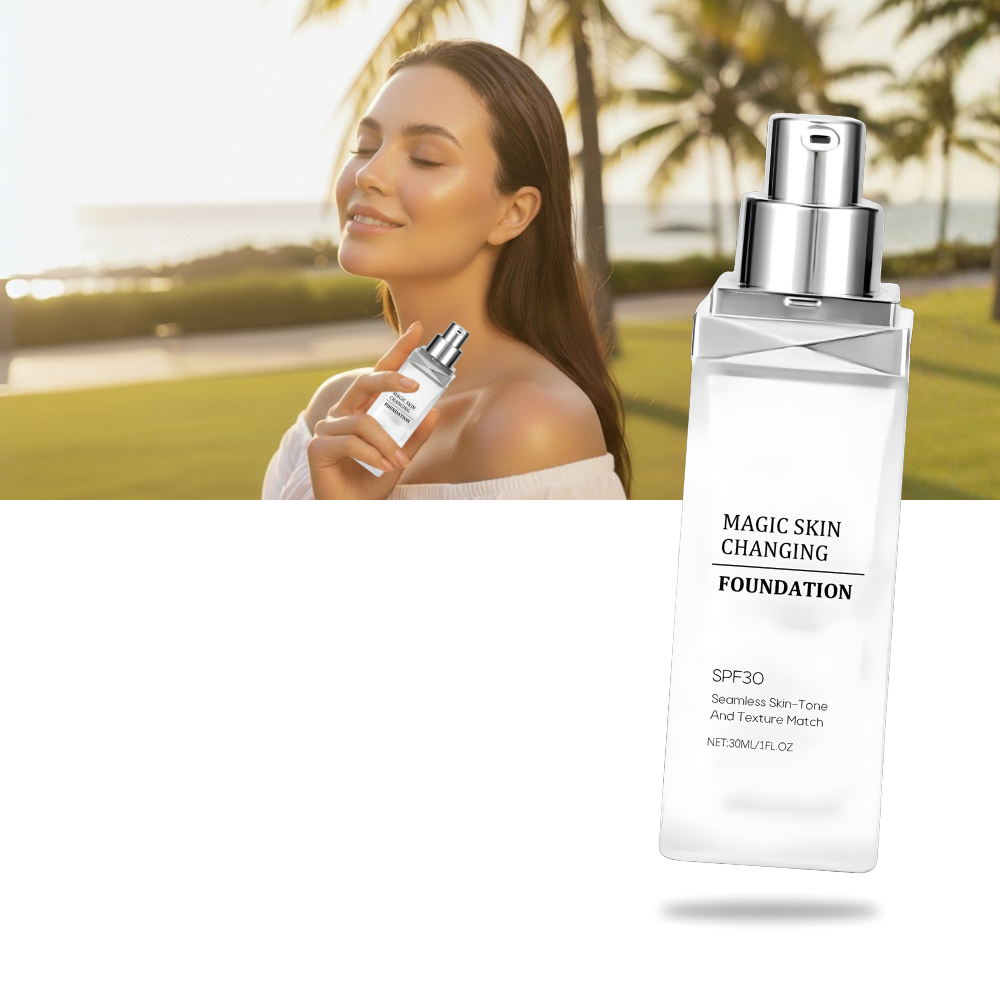 Base de maquillaje con cambio de color SPF 30