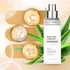 Base de maquillaje con cambio de color SPF 30