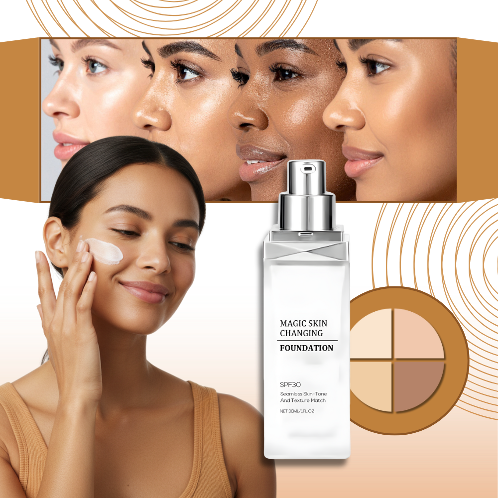 Base de maquillaje con cambio de color SPF 30