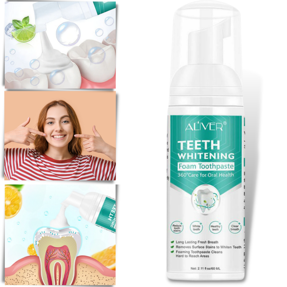 Espuma blanqueadora dental