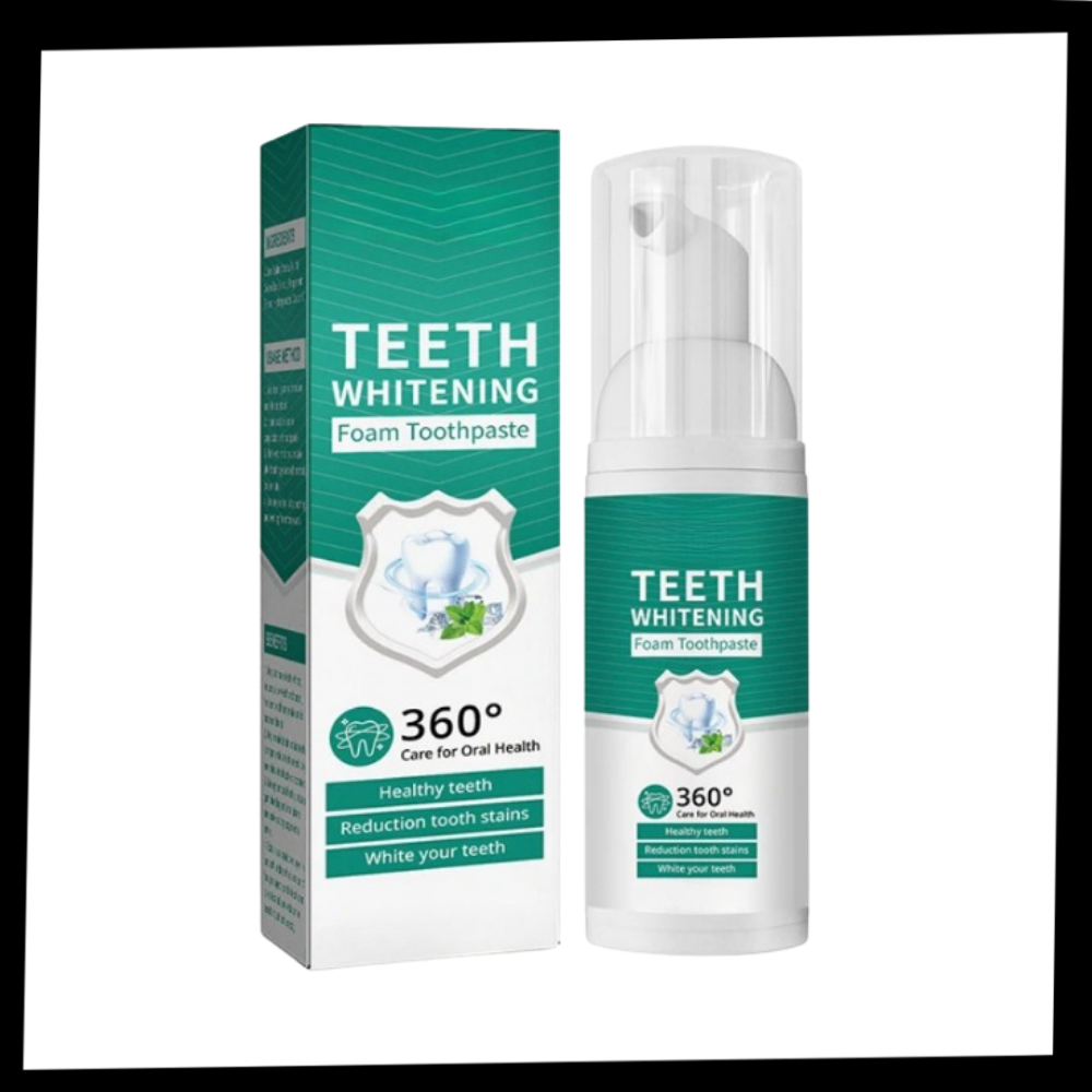 Espuma blanqueadora dental